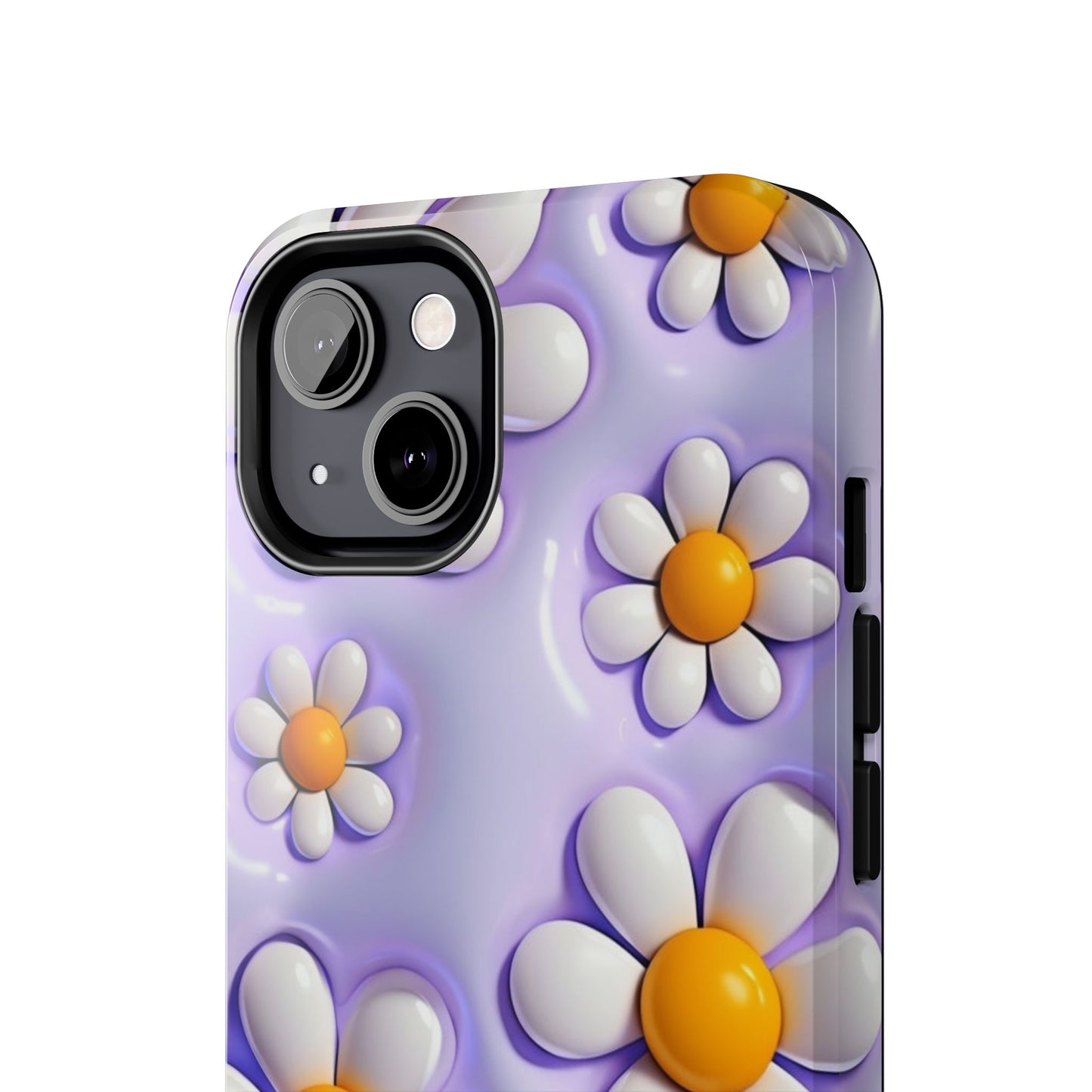🌼 Floral Tough Phone Case – Vibrant Daisy Spring Design, for iPhones & Androids