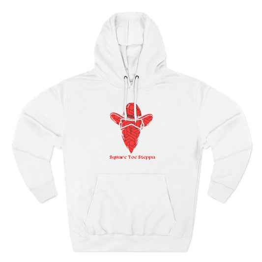Saddle Brown Men’s Hoodie – "Square Toe Steppa" Western Cowboy with Drawstrings & Kangaroo Pocket