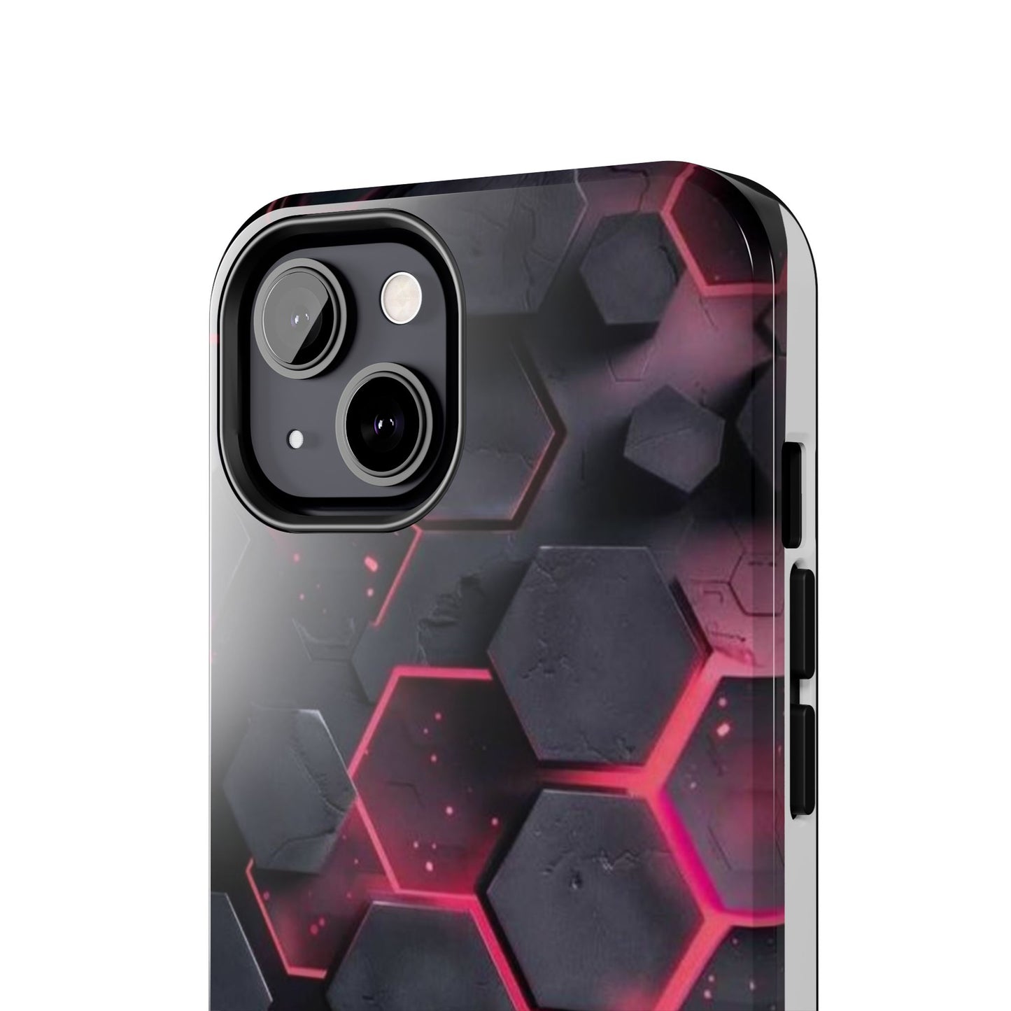 Stylish Tough Phone Cases with Hexagonal Design - Durable Protection for Tech Lovers