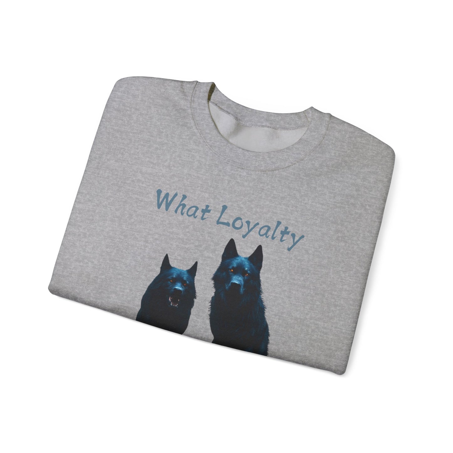 🐾 Funny Dog Lover Red Sweatshirt – "What Loyalty Looks Like" Design for Dog Owners & Pet Lovers