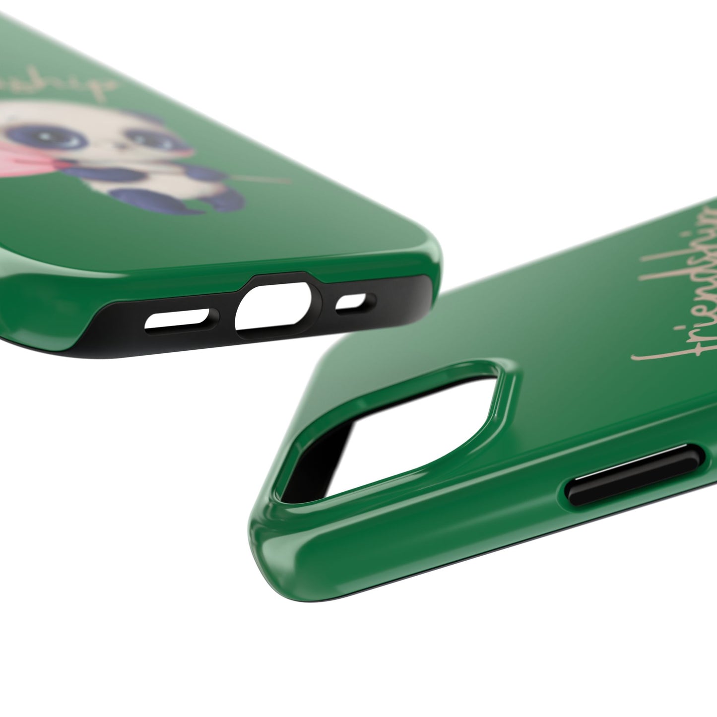 Phone case- Cute Panda Friendship Tough Phone Case - Durable Protection