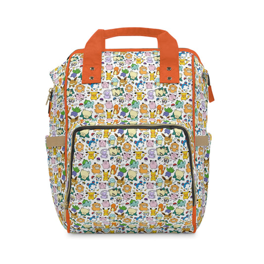 Colorful Animal Print Multifunctional Diaper Backpack for Parents 🦁🌈