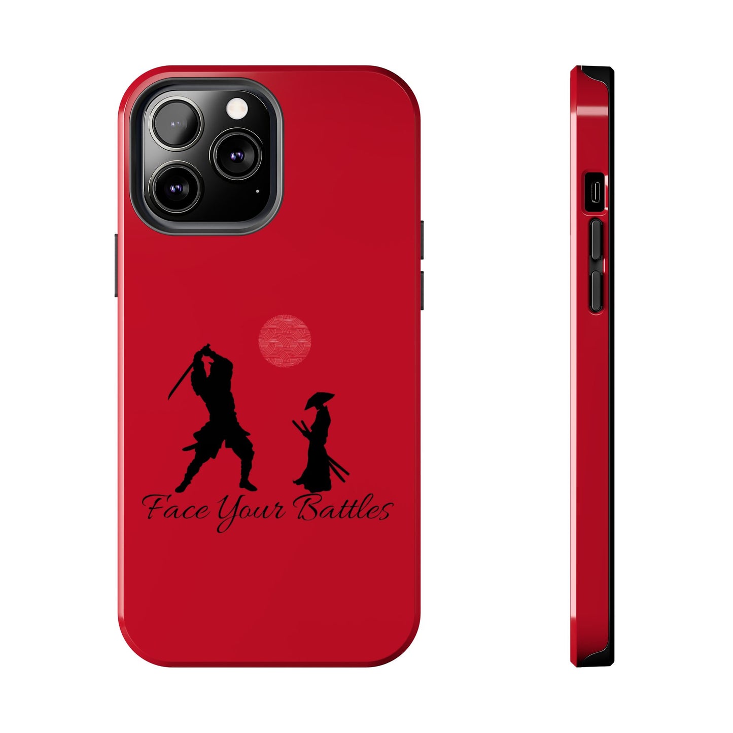 Phone case- Face Your Battles Tough Phone Case - Durable Protection