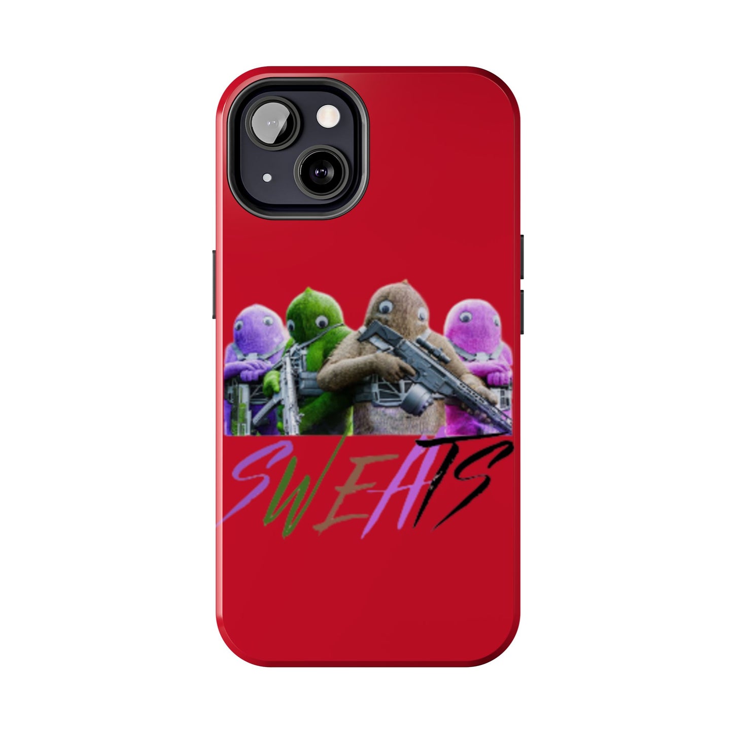 Cool Cartoon-Inspired Tough Phone Case - 'SWEATS'