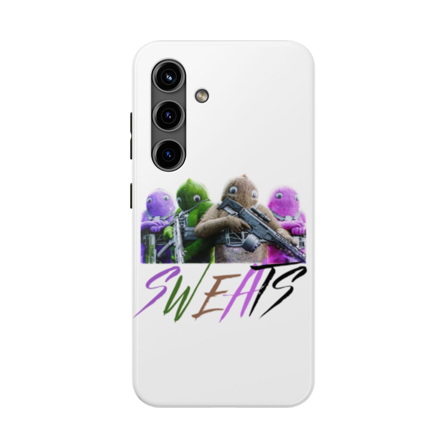 Cool Cartoon-Inspired Tough Phone Case - 'SWEATS'