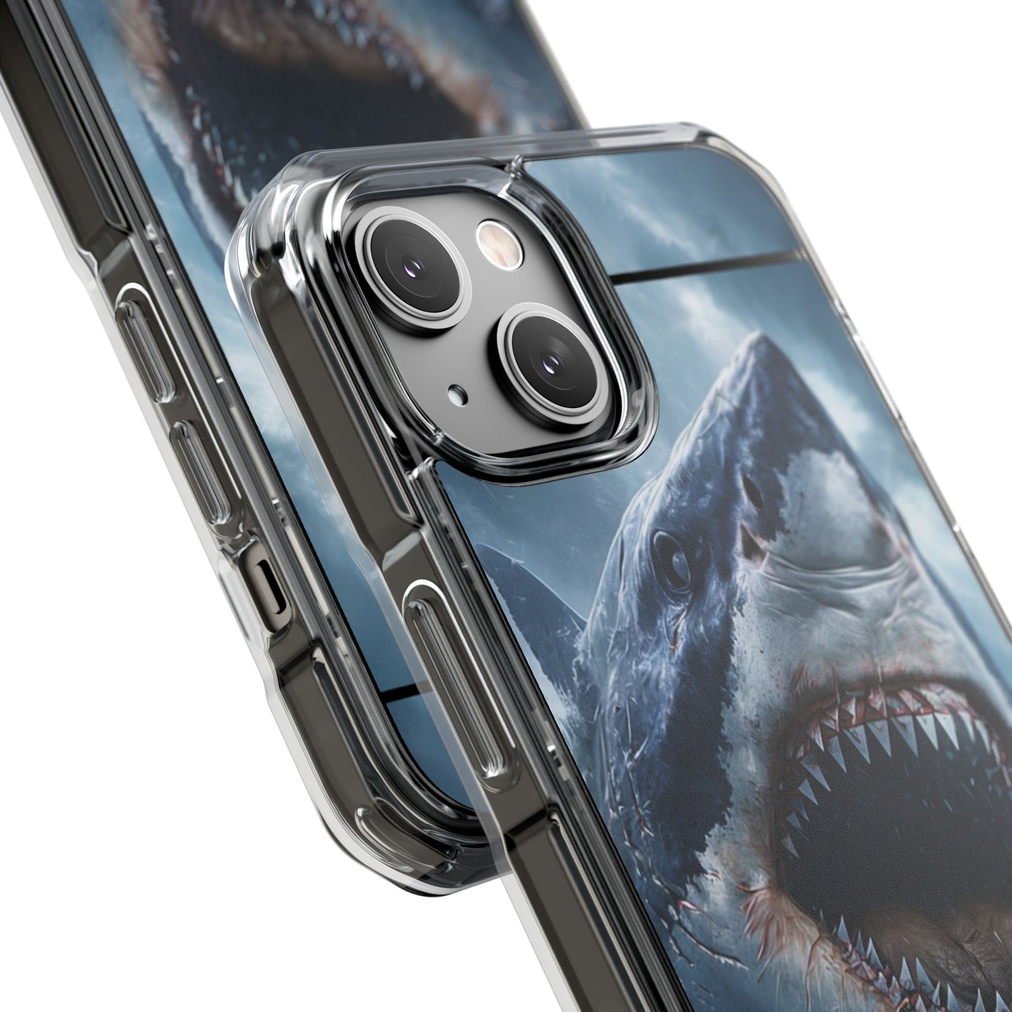 Shark Attack Magnetic Clear Impact Case – Ocean Adventure Phone Cover