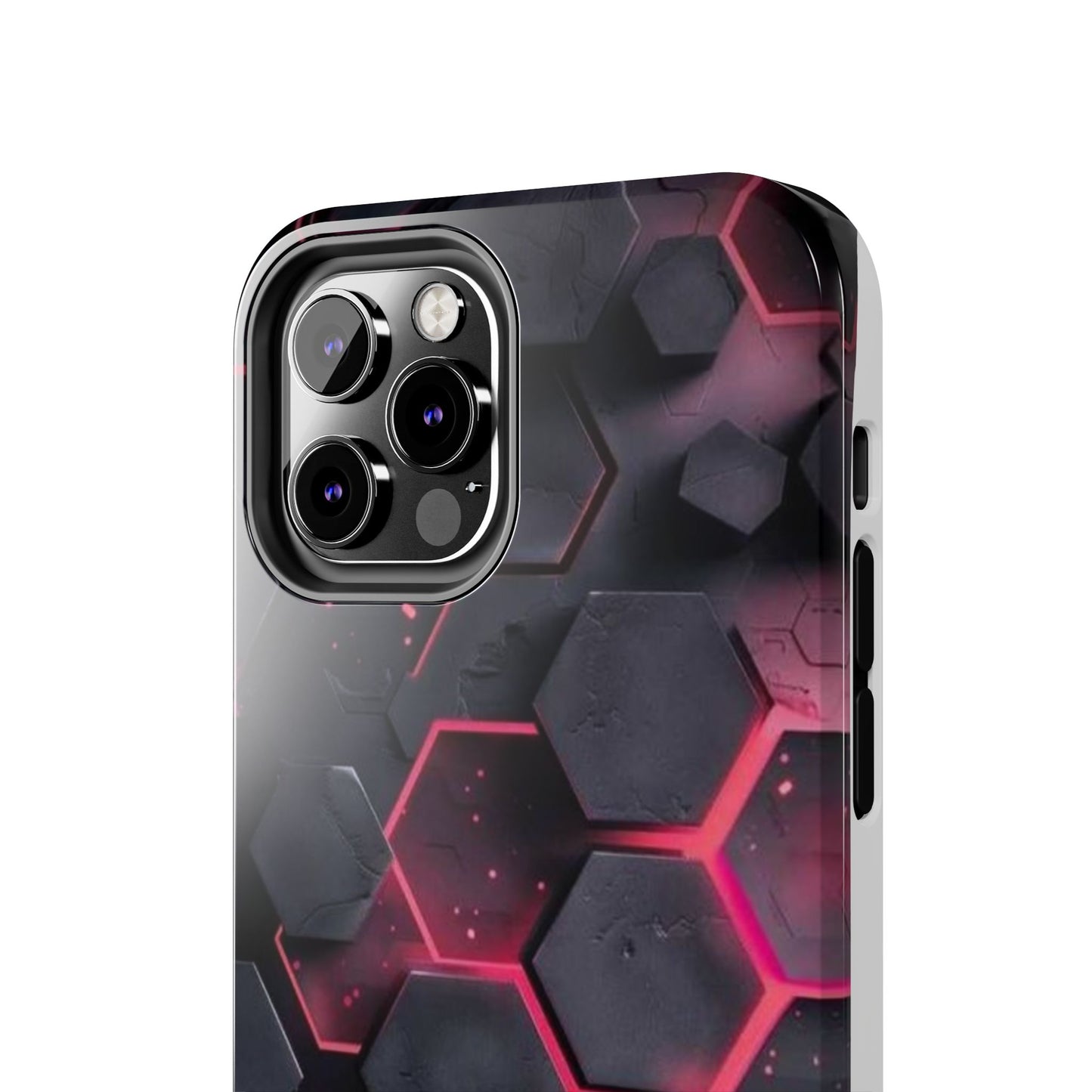 Stylish Tough Phone Cases with Hexagonal Design - Durable Protection for Tech Lovers