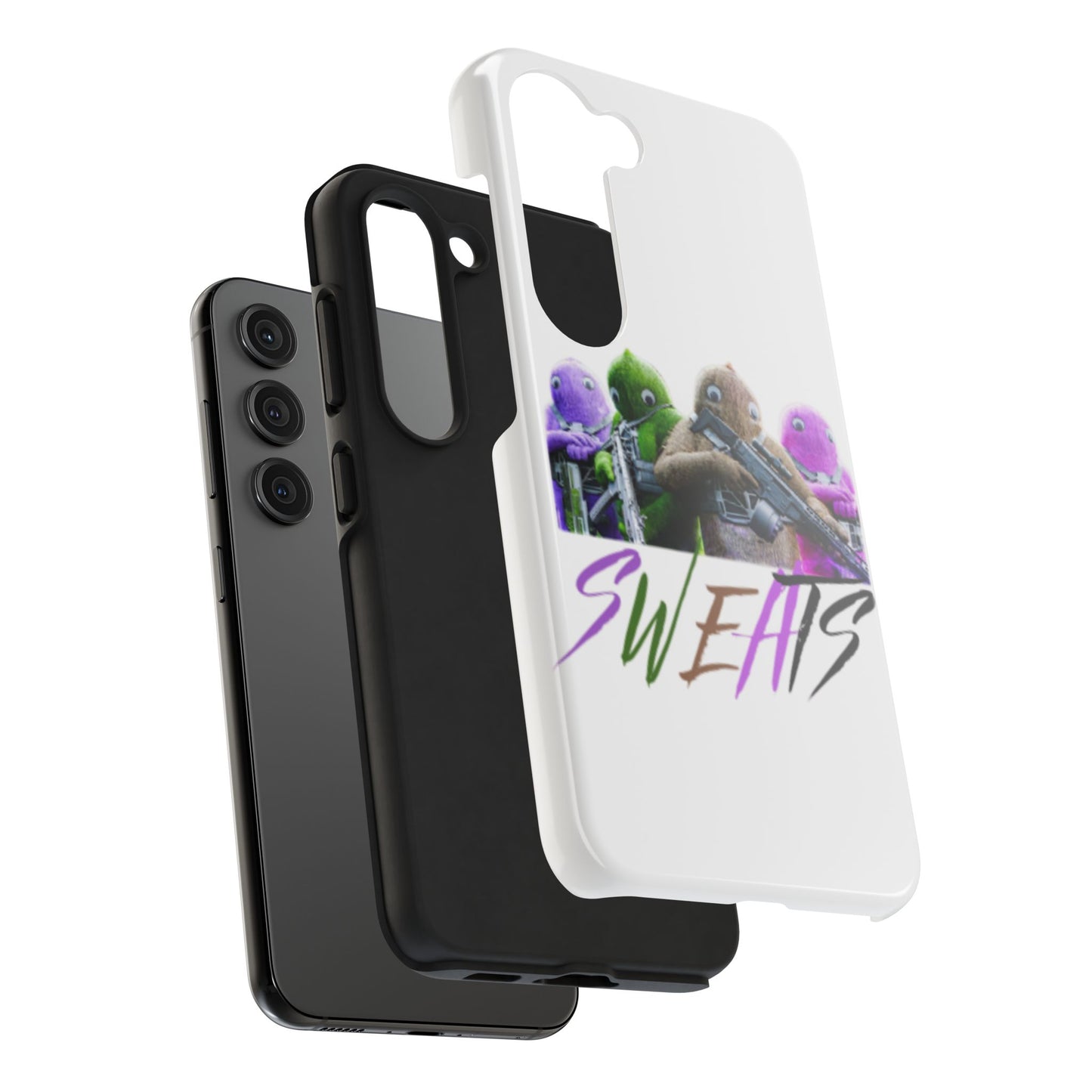 Cool Cartoon-Inspired Tough Phone Case - 'SWEATS'