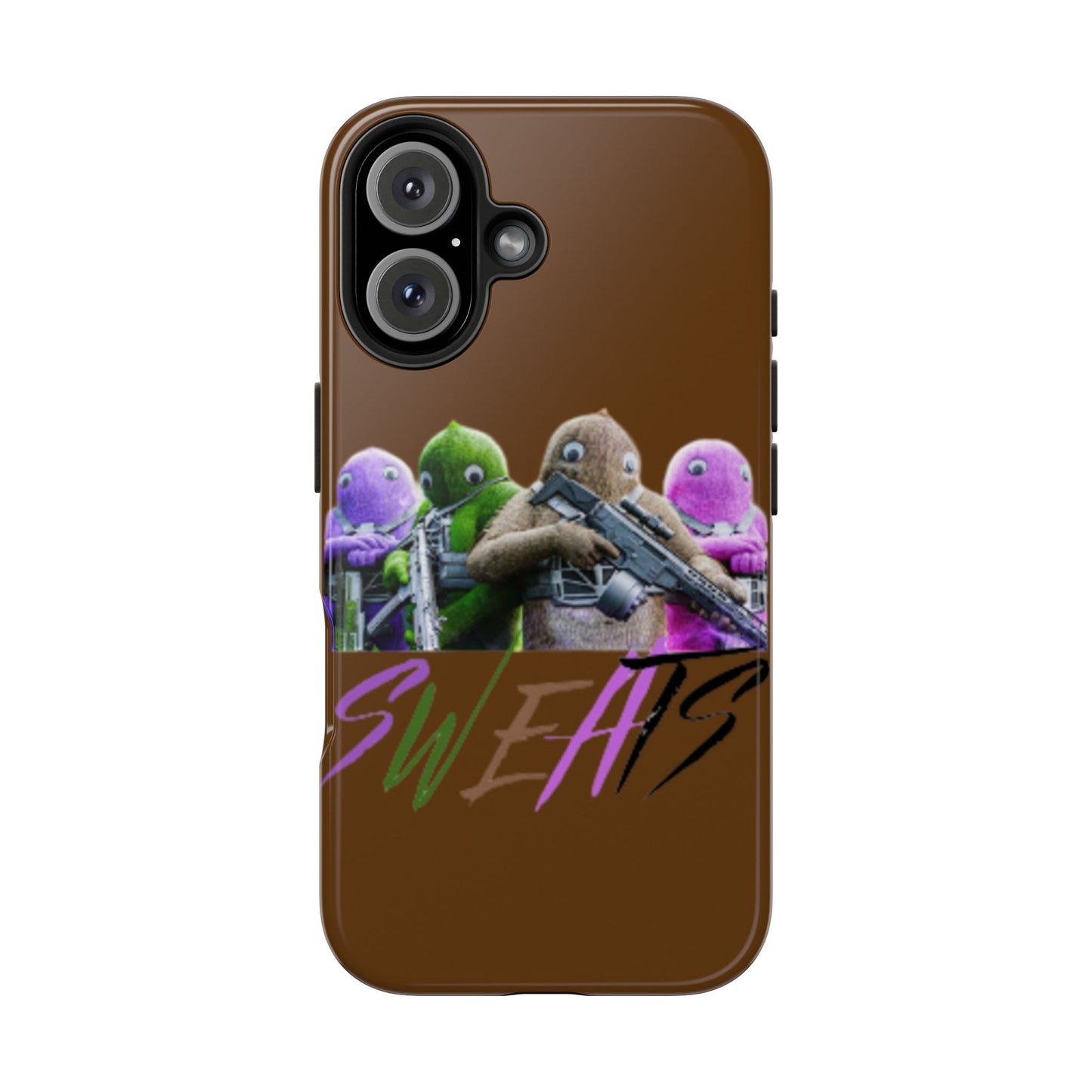 Cool Cartoon-Inspired Tough Phone Case - 'SWEATS'