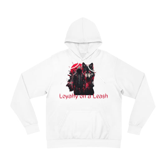 Icehowl White Hoodie for Men – Loyalty on a Leash Wolf Design with Alpha Energy