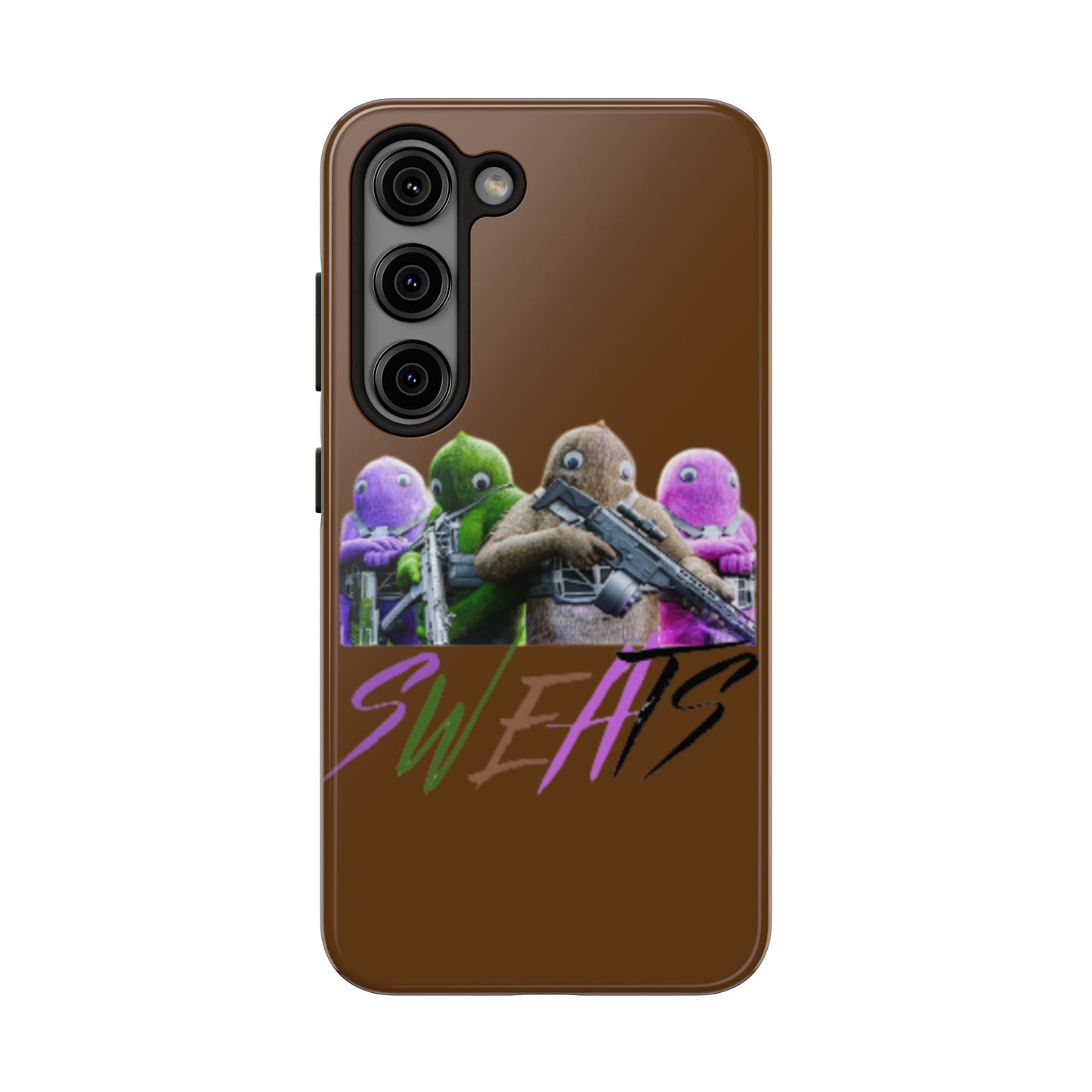 Cool Cartoon-Inspired Tough Phone Case - 'SWEATS'