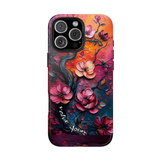 Value Yourself Floral Tough Phone Case