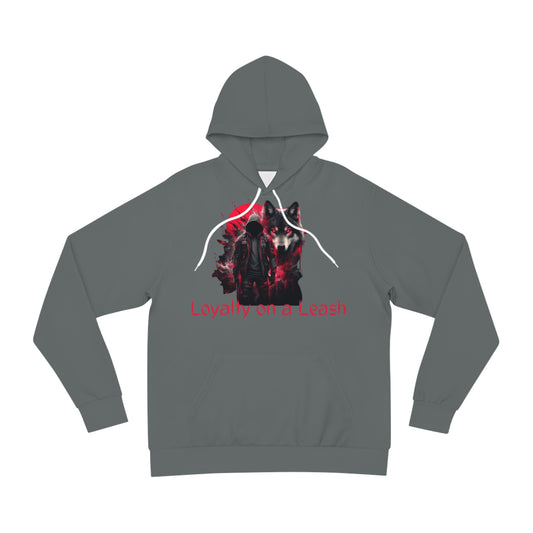 Iron Shadow Grey Hoodie for Men – Loyalty on a Leash Wolf Power Graphic