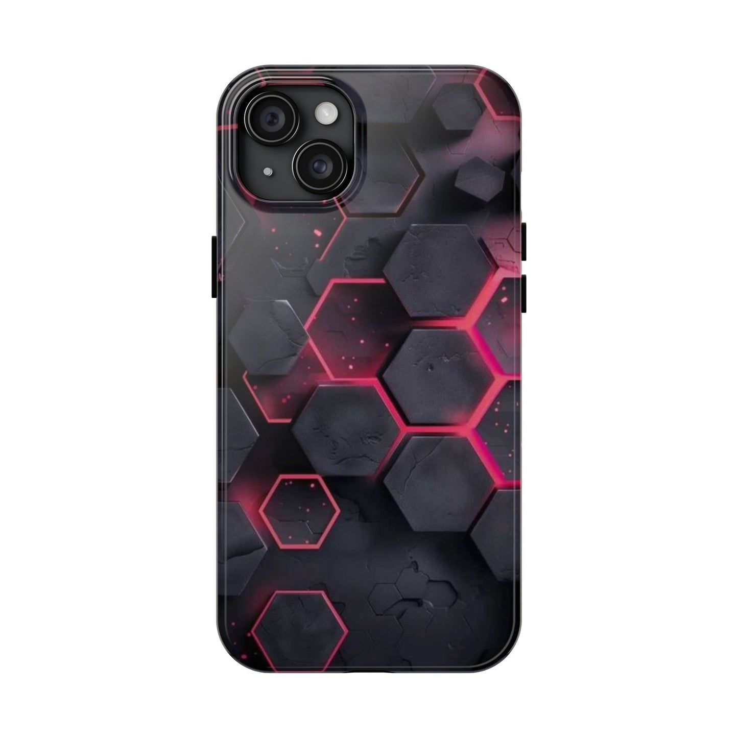 Stylish Tough Phone Cases with Hexagonal Design - Durable Protection for Tech Lovers