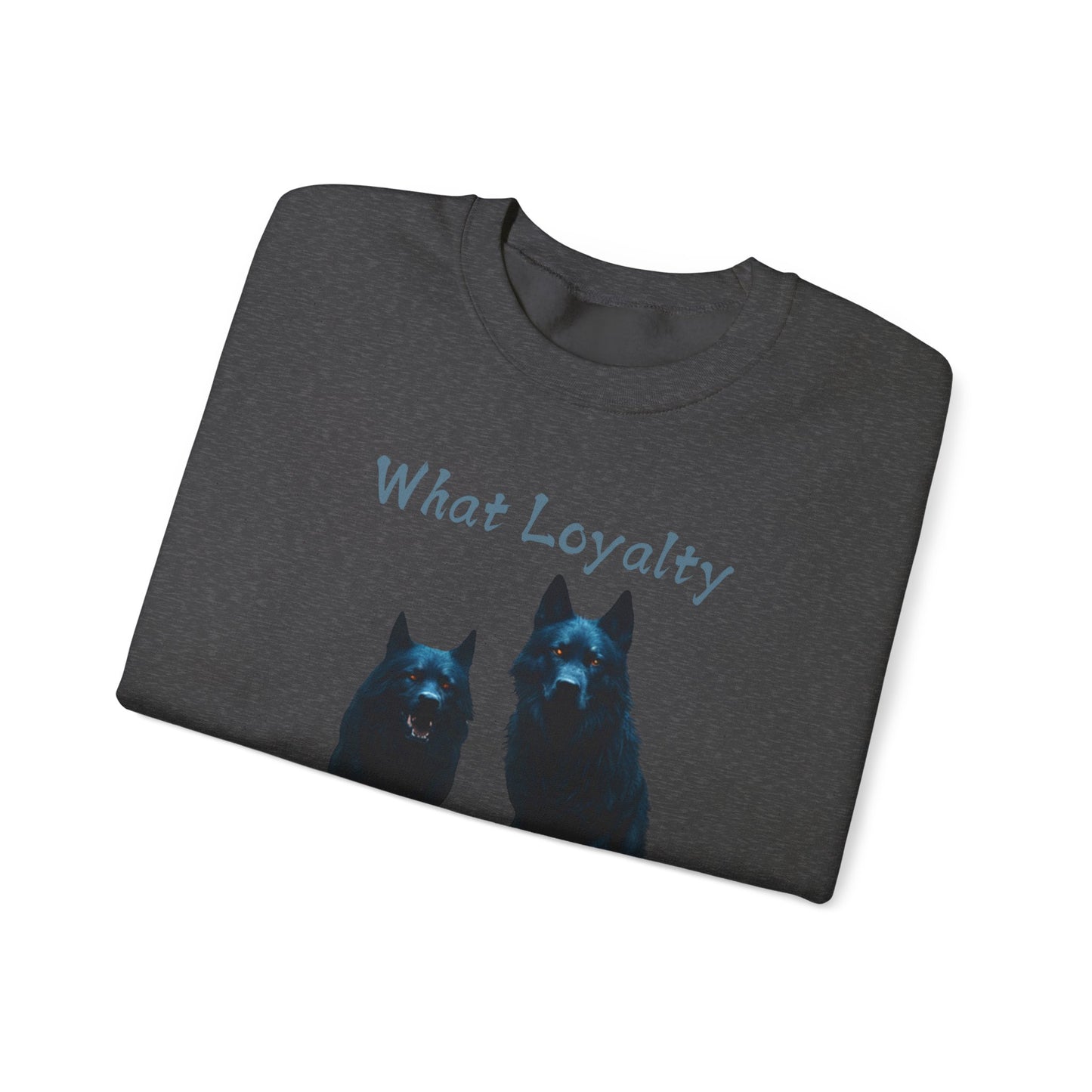 🐾 Funny Dog Lover Red Sweatshirt – "What Loyalty Looks Like" Design for Dog Owners & Pet Lovers
