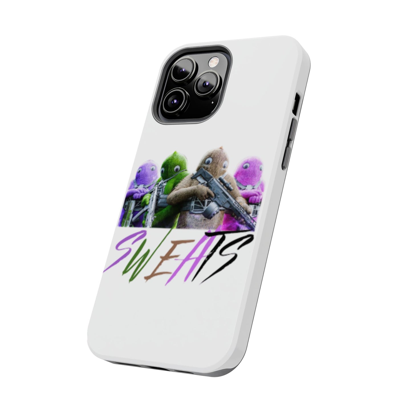 Cool Cartoon-Inspired Tough Phone Case - 'SWEATS'