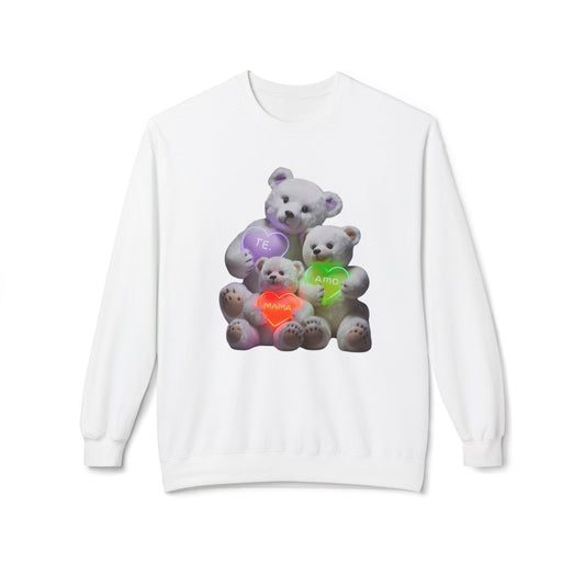 Cute Teddy Bears White Sweatshirt - Perfect Gift for Kids and Teens