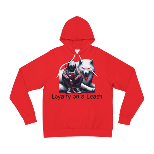 Scarlet Ember Hoodie for Men – Loyalty on a Leash Fierce Wolf Graphic Streetwear