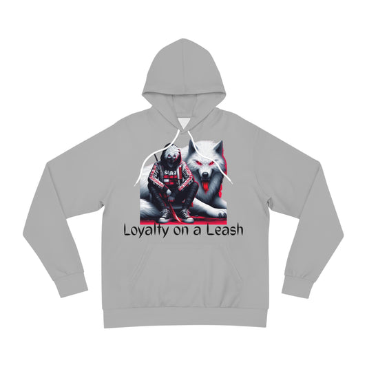 Ash Wolf Grey Hoodie for Men & Women – "Loyalty on a Leash" Fierce Wolf Graphic Wear