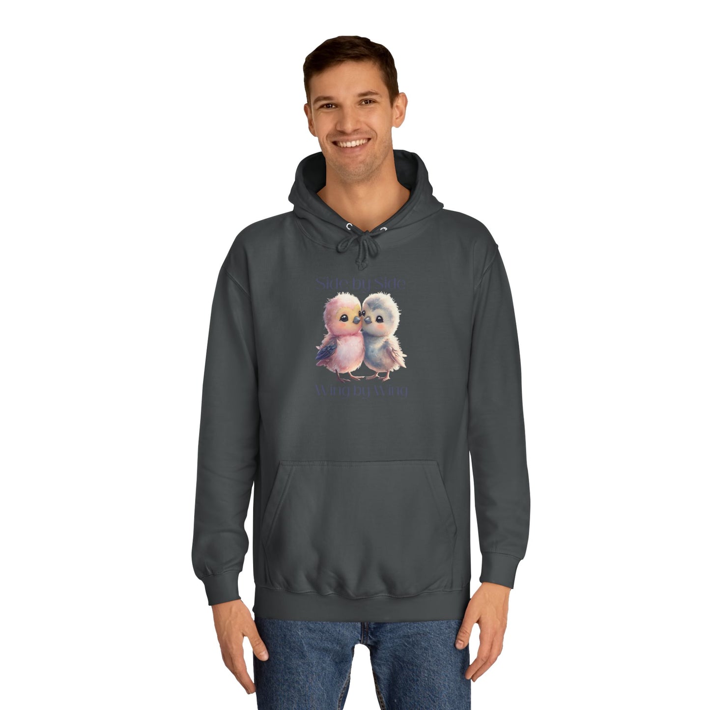 Barbecue Sunset Hoodie for Women – Cute Lovebirds Side by Side Always Together Design
