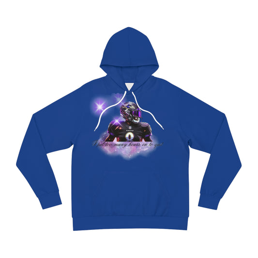 Navy Blue "I Put Too Many Hours In It to Win" NFL Hoodie – Grind for Greatness Football Sweatshirt