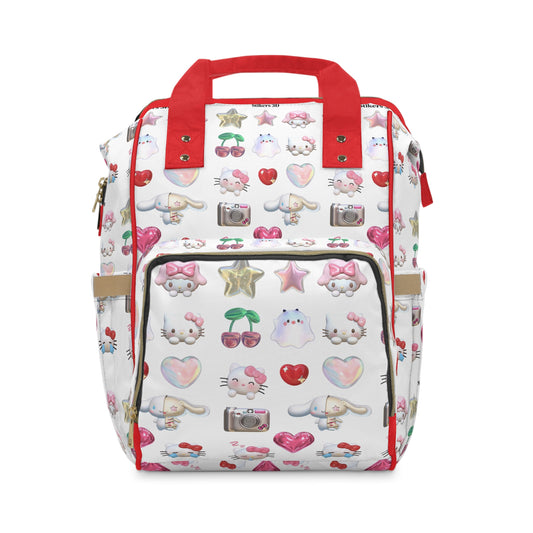 Cute Cartoon Multifunctional Diaper Backpack - Ideal for Parents on the Go