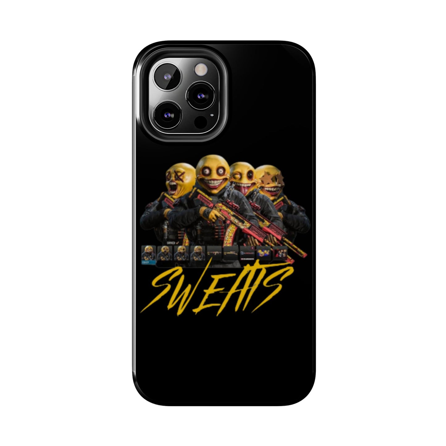Tough Phone Cases - Bold 'SWEATS' Design for Gamers & Trendsetters