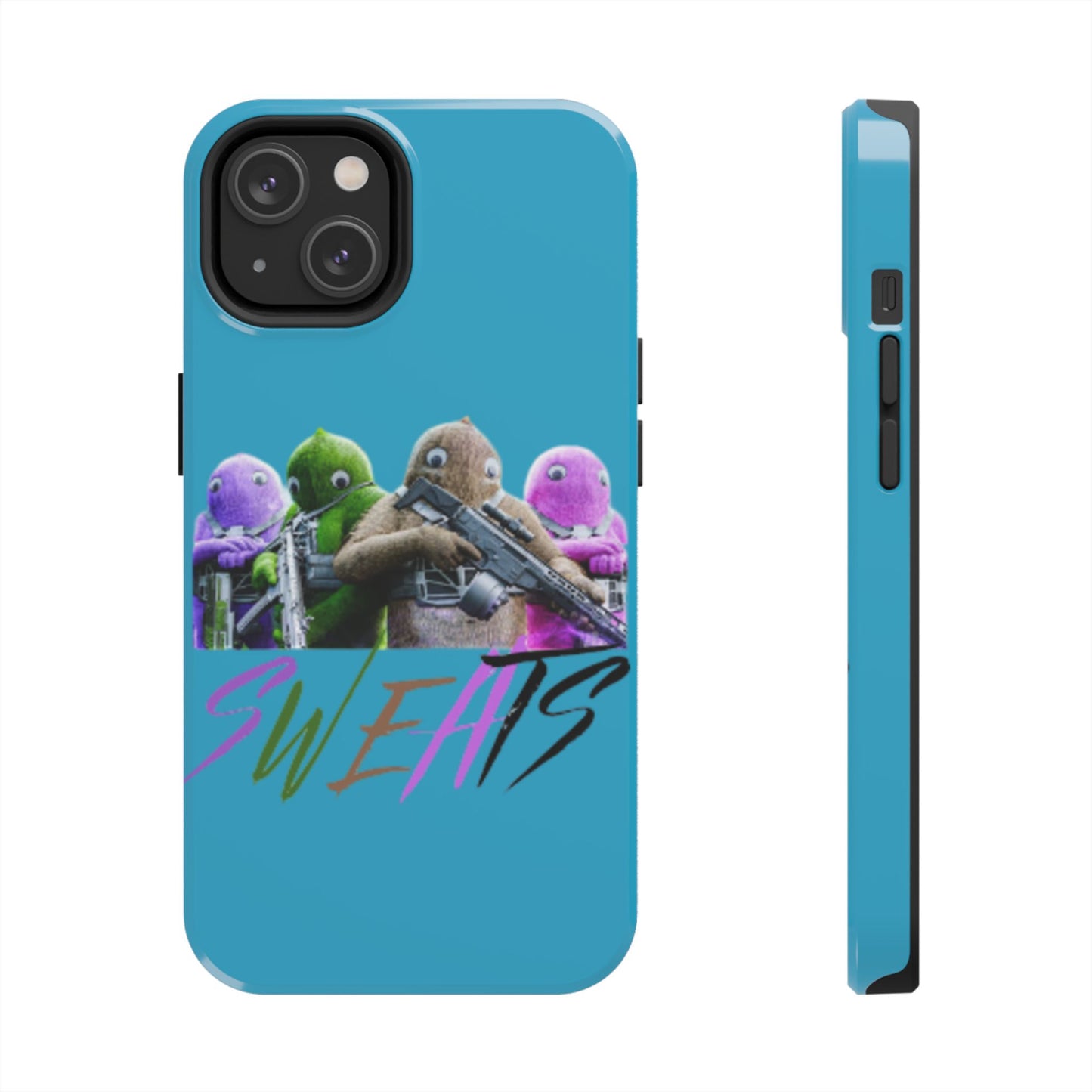 Cool Cartoon-Inspired Tough Phone Case - 'SWEATS'
