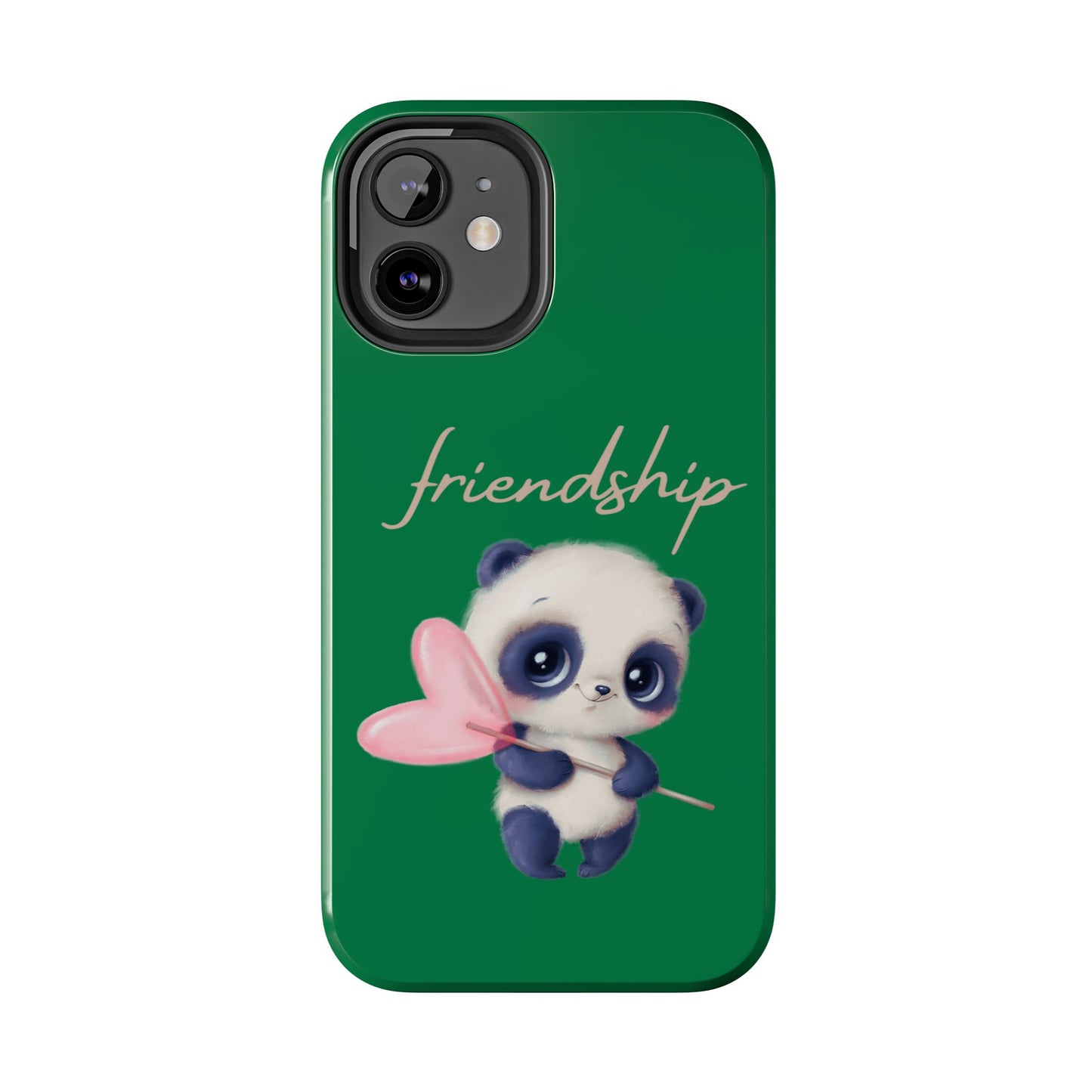Phone case- Cute Panda Friendship Tough Phone Case - Durable Protection