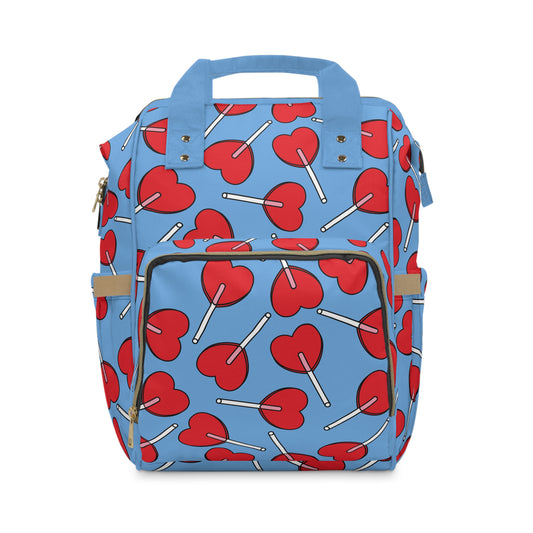 💕 Cute Hearts Diaper Backpack 🎒 | Stylish & Practical for Modern Parents