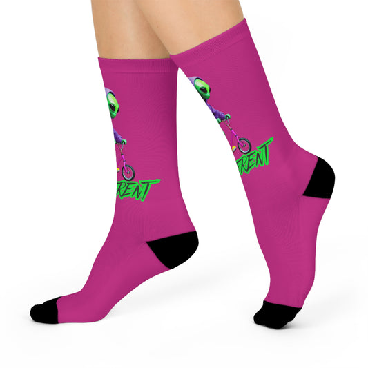 Cushioned Crew Socks- Alien, Different