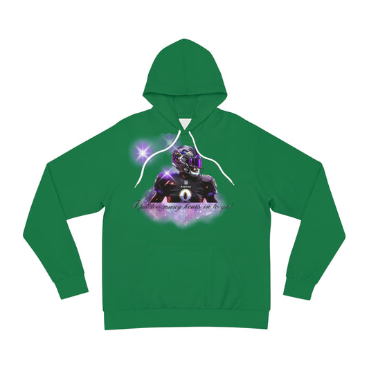 Forest Green "Grind Never Stops" Hoodie – Hustle for Victory Football Sweatshirt