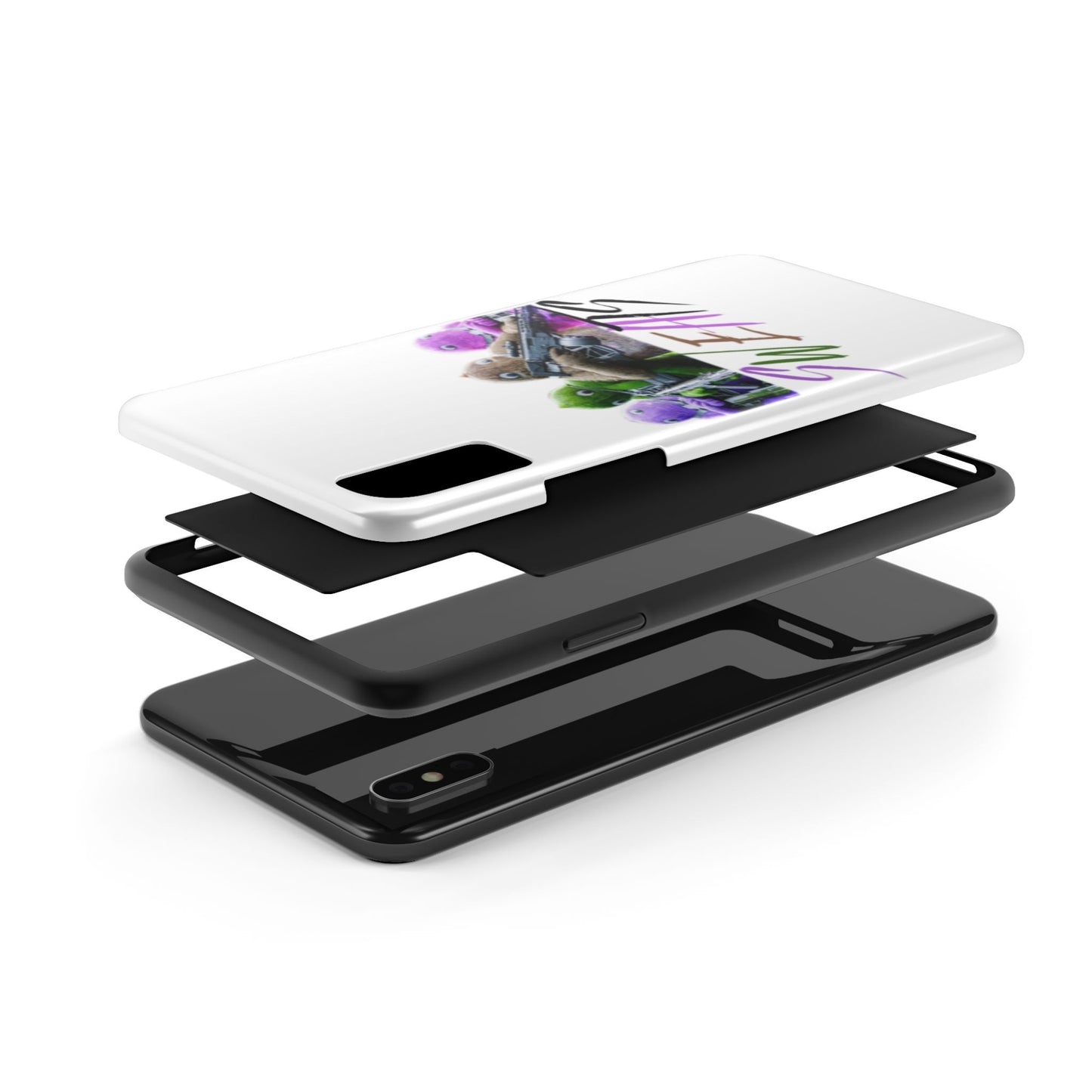Cool Cartoon-Inspired Tough Phone Case - 'SWEATS'
