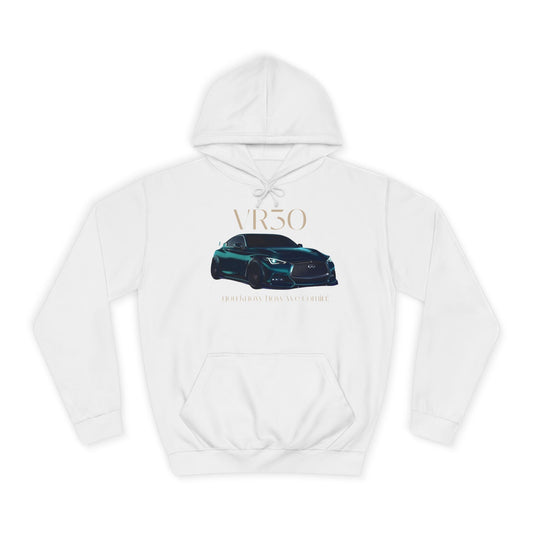 Pearl Glacier White Hoodie for Men– V3ro Sports Car Inspired Graphic Apparel