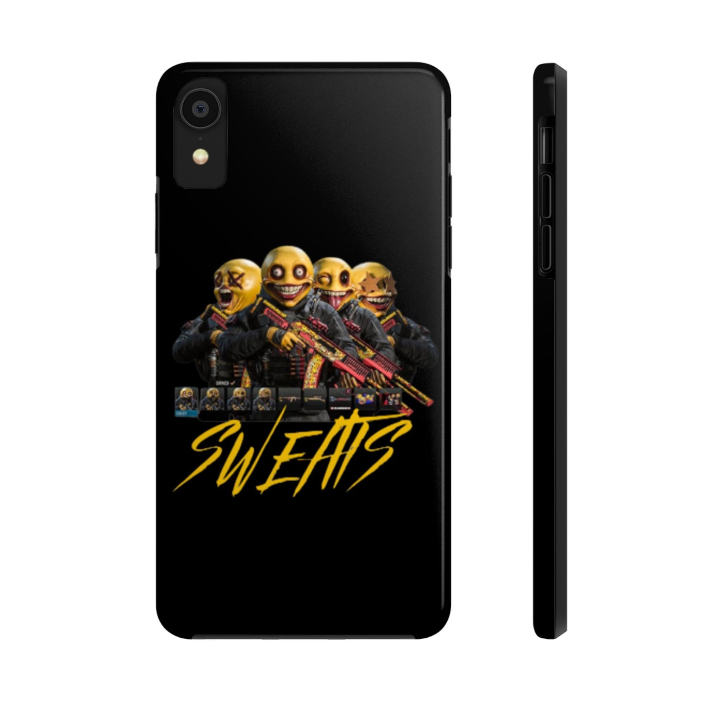 Tough Phone Cases - Bold 'SWEATS' Design for Gamers & Trendsetters