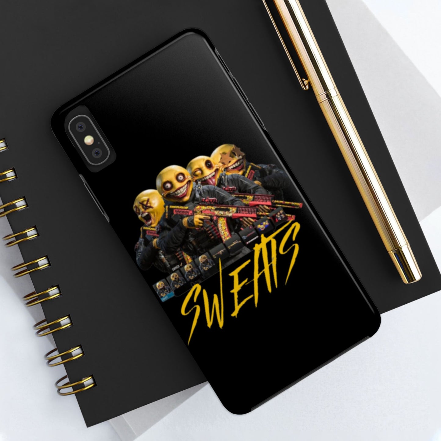 Tough Phone Cases - Bold 'SWEATS' Design for Gamers & Trendsetters