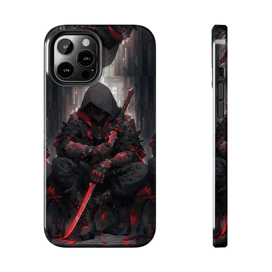 🖤 Tough Phone Case – Dark Warrior Design for Gamers & Anime Fans – Durable Protection & Unique Style for iPhone & Android