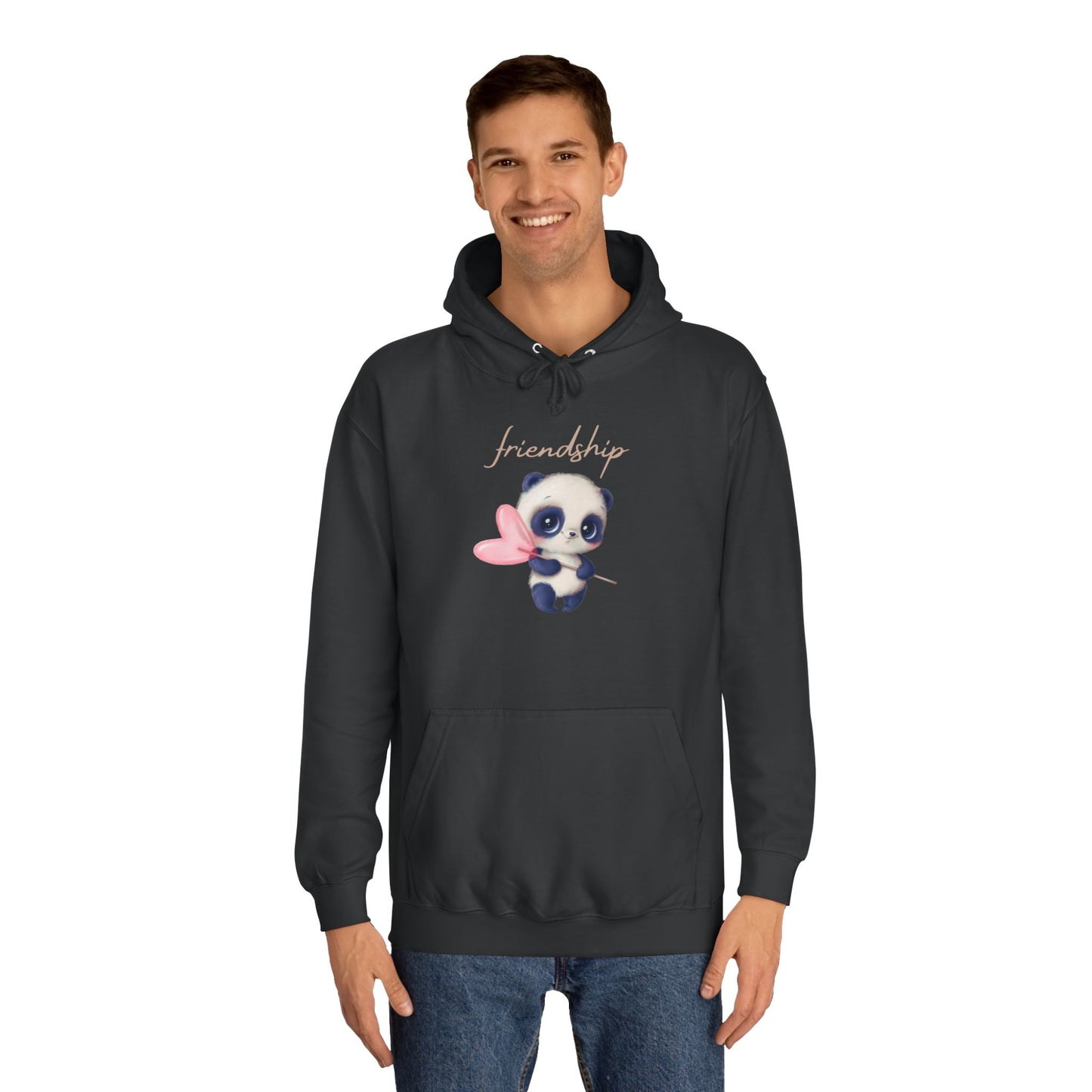 Soft Cloud Cute Sweater for Women – "Friendship Panda" Cozy Graphic Pullover