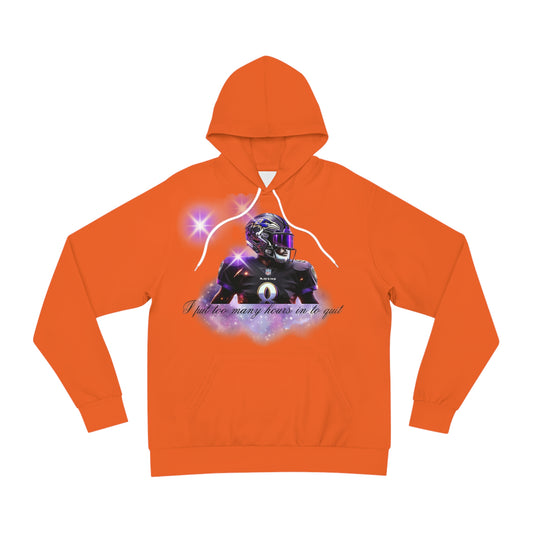 Burnt Orange "Football Hustle" Hoodie – Grind Hard, Win Big Sweatshirt