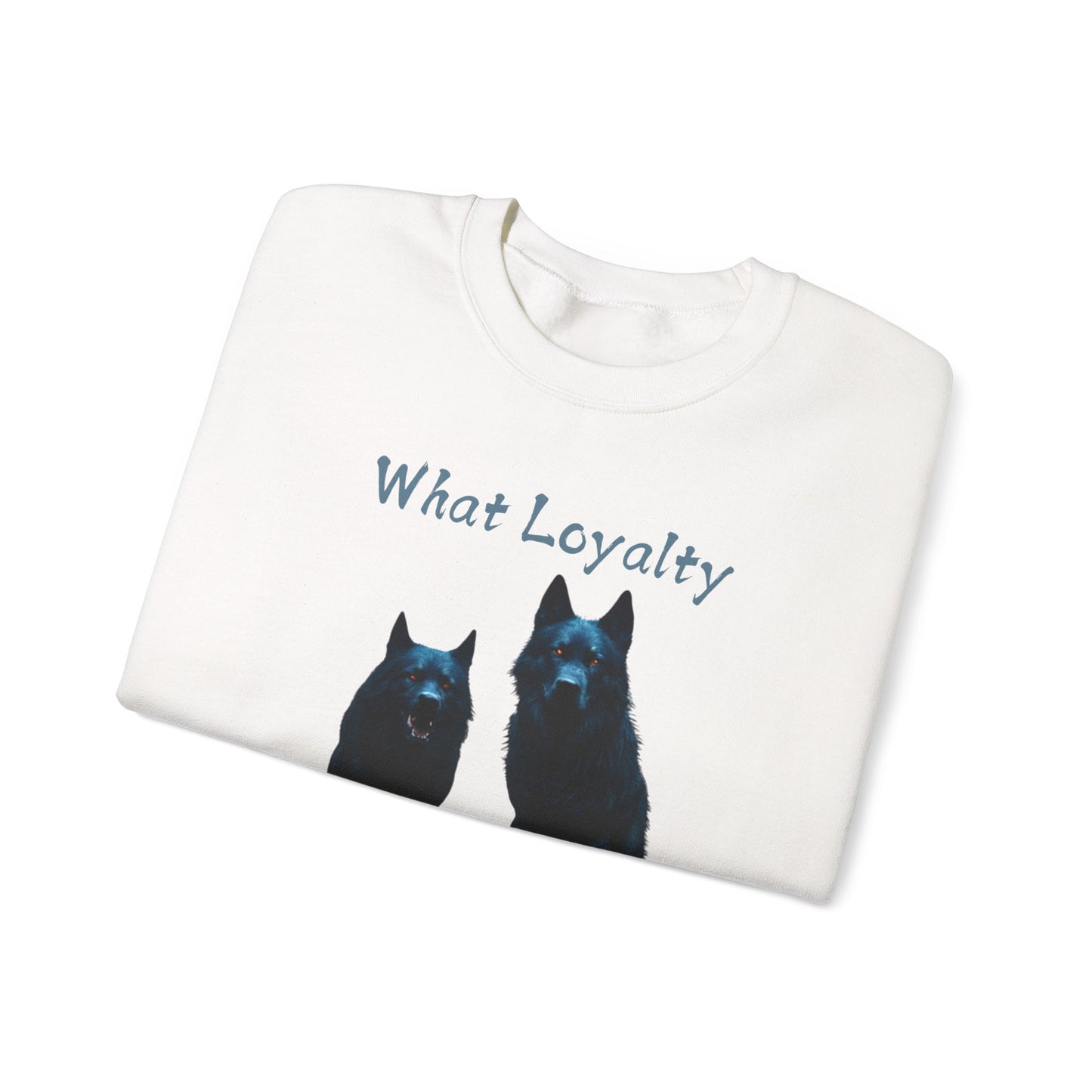 🐾 Funny Dog Lover Red Sweatshirt – "What Loyalty Looks Like" Design for Dog Owners & Pet Lovers