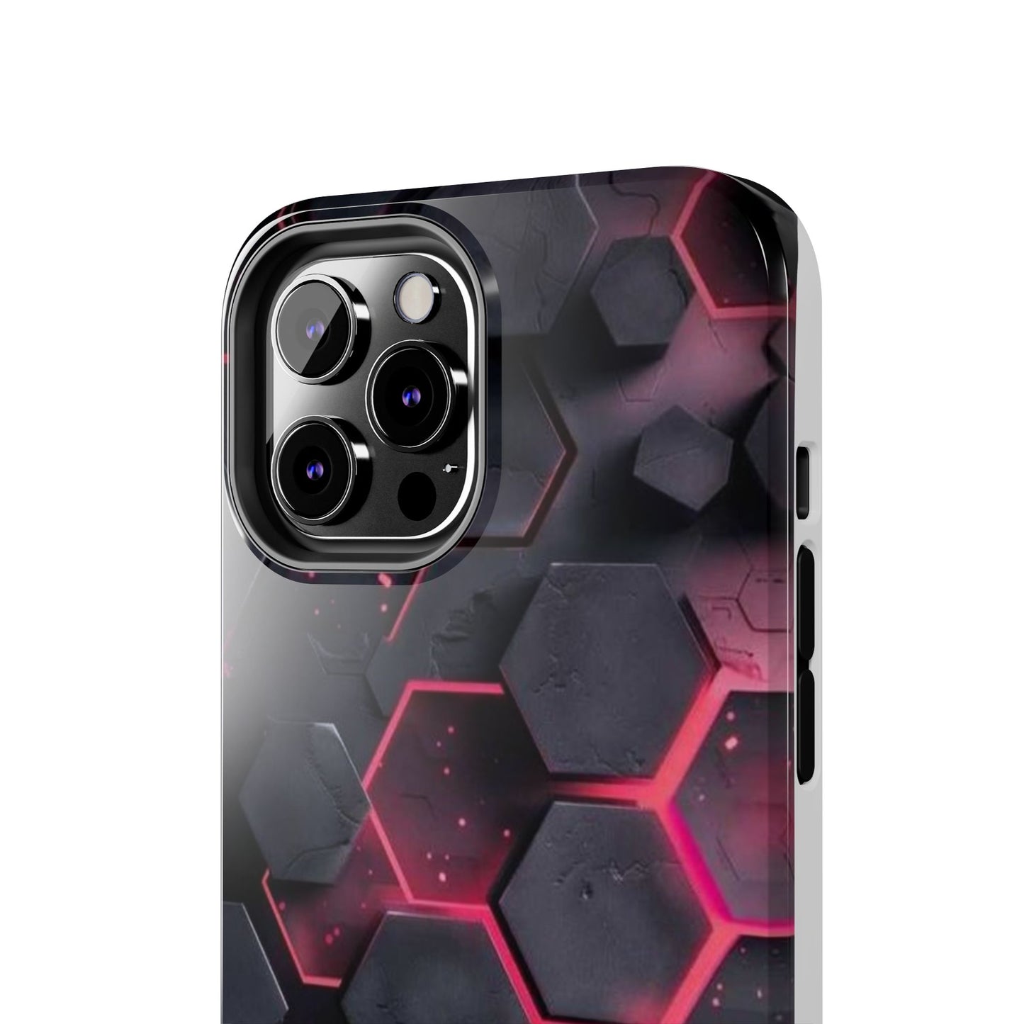 Stylish Tough Phone Cases with Hexagonal Design - Durable Protection for Tech Lovers