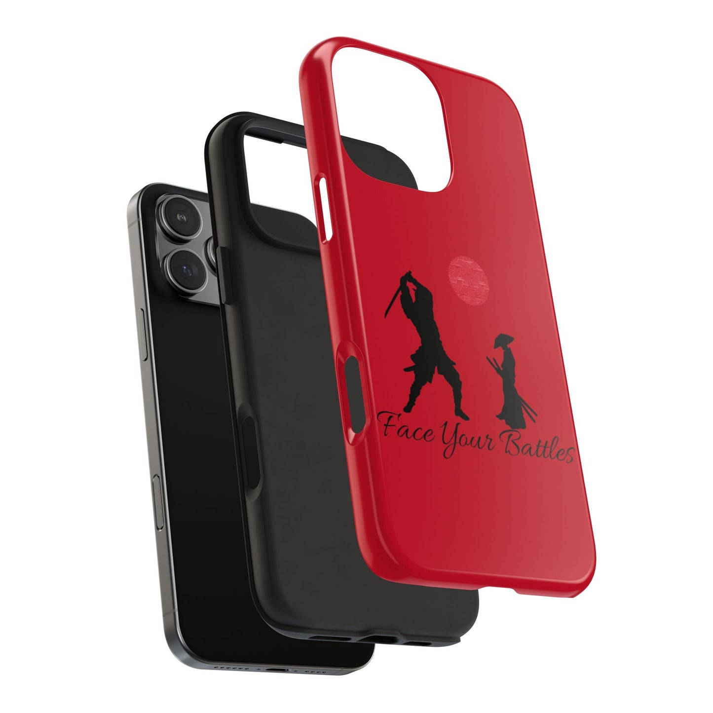 Phone case- Face Your Battles Tough Phone Case - Durable Protection