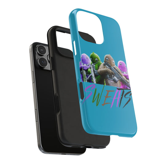Cool Cartoon-Inspired Tough Phone Case - 'SWEATS'
