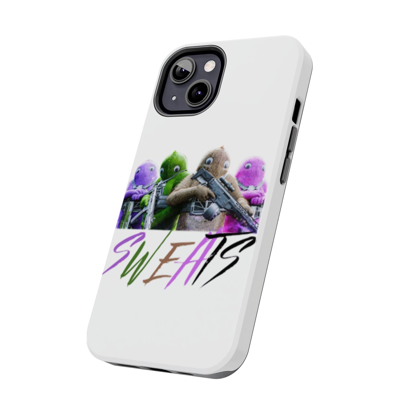 Cool Cartoon-Inspired Tough Phone Case - 'SWEATS'