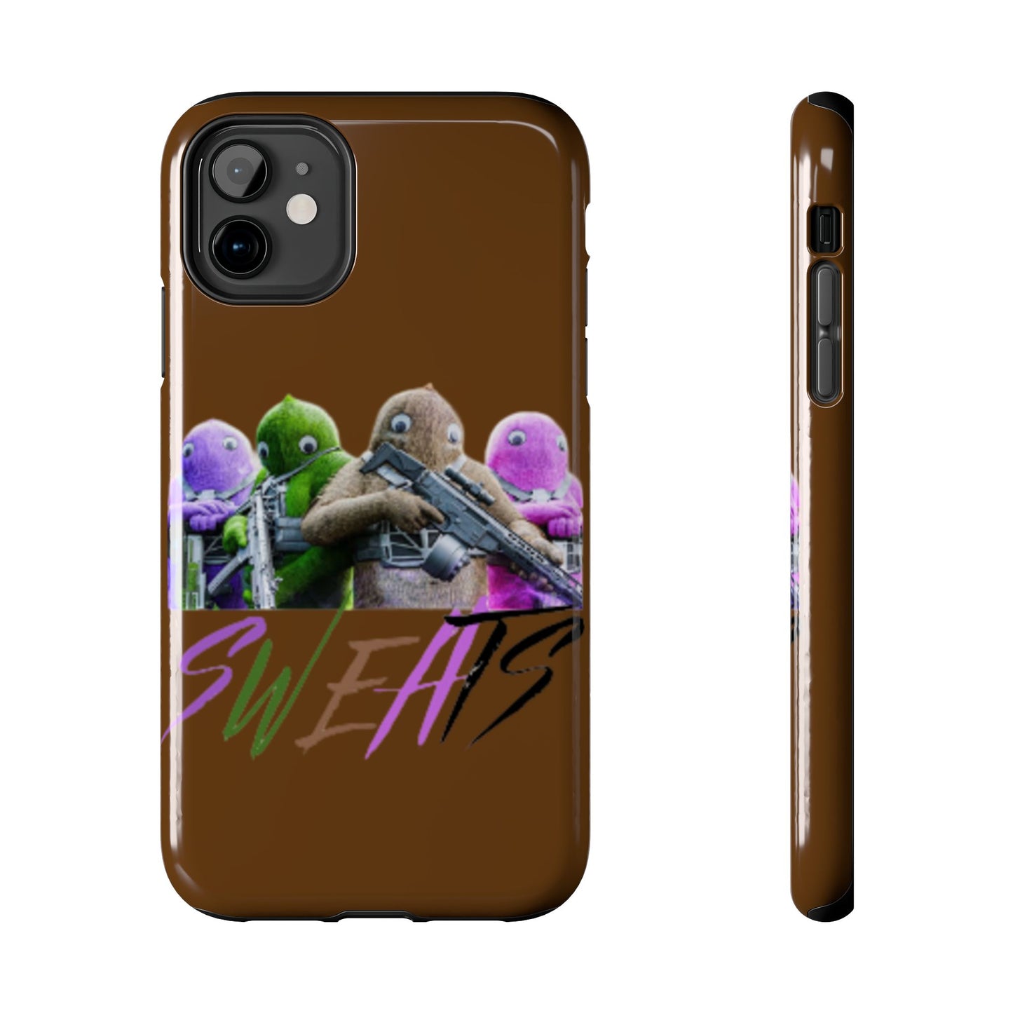 Cool Cartoon-Inspired Tough Phone Case - 'SWEATS'