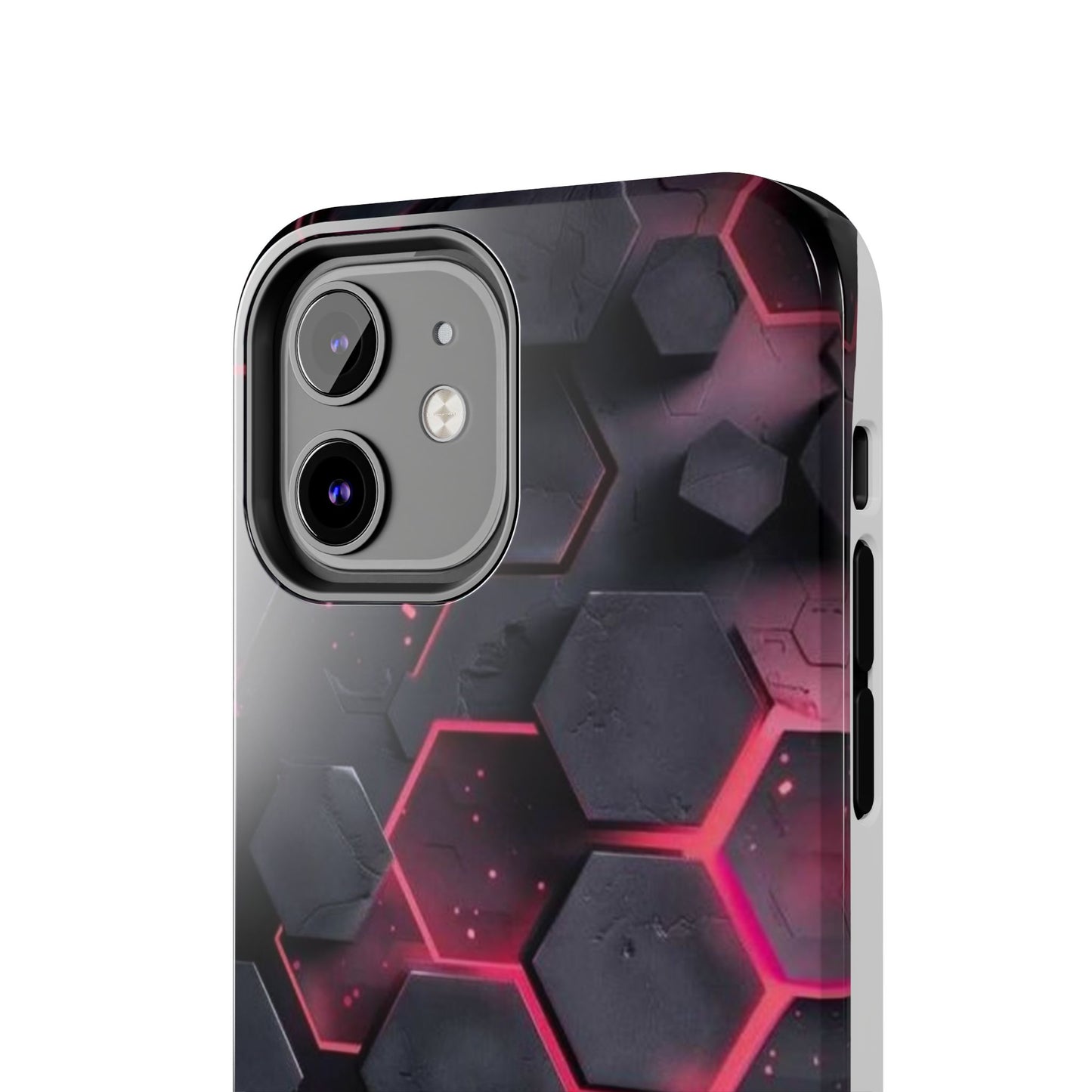 Stylish Tough Phone Cases with Hexagonal Design - Durable Protection for Tech Lovers