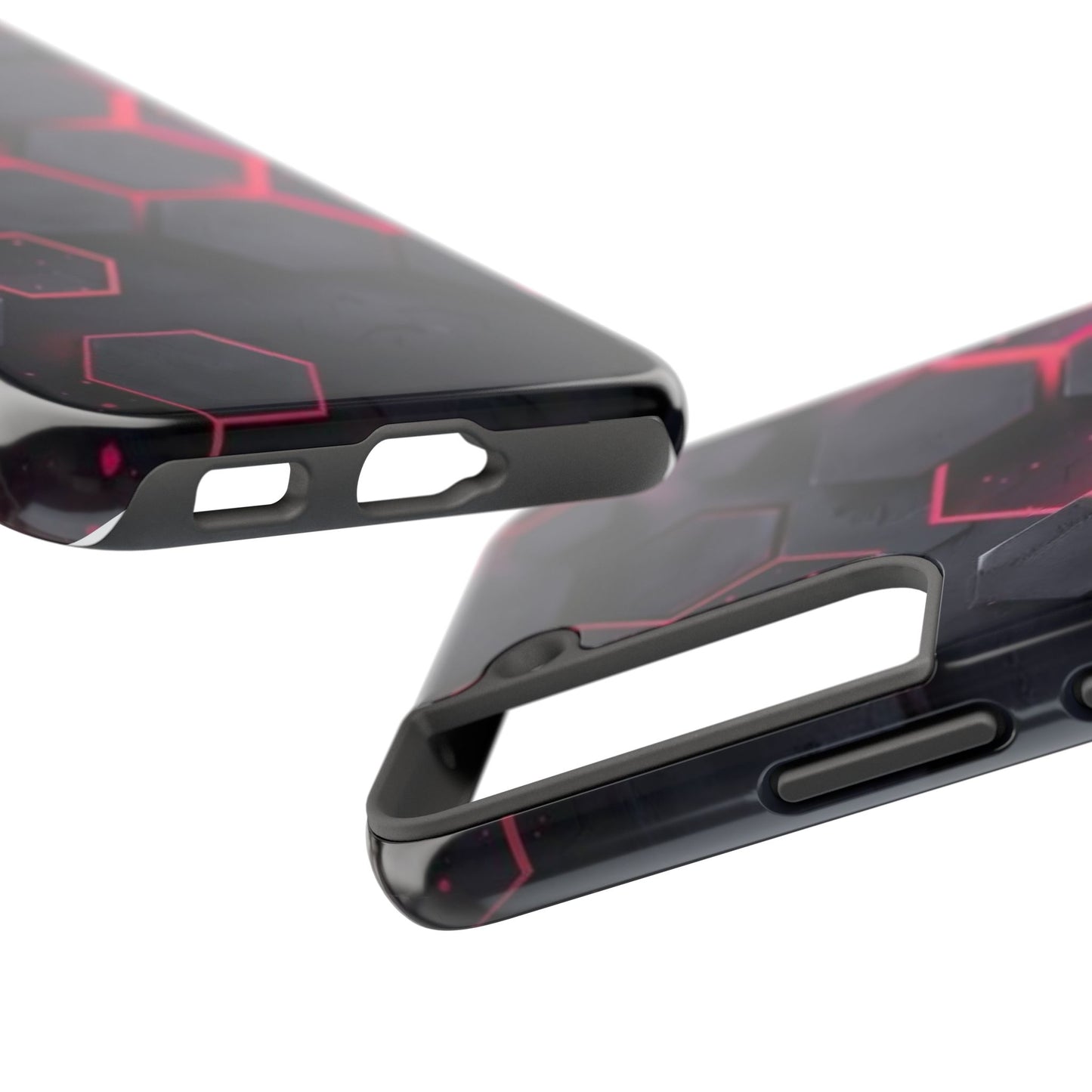 Stylish Tough Phone Cases with Hexagonal Design - Durable Protection for Tech Lovers