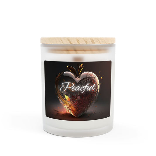 Peaceful 11oz Frosted Glass Candle - Calm Aromatherapy Gift For Mother's Day 🕯️🌿