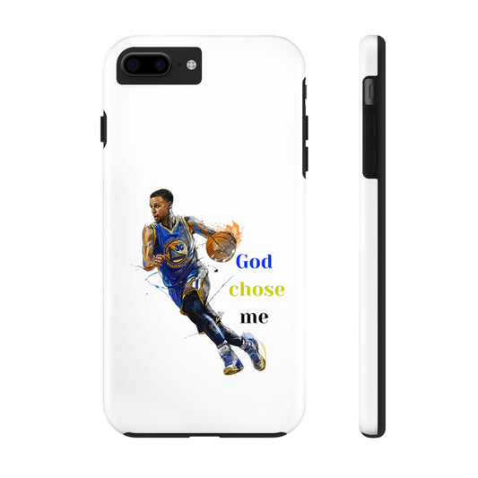 Phone case- God Chose Me Tough Phone Case - Durable Protection