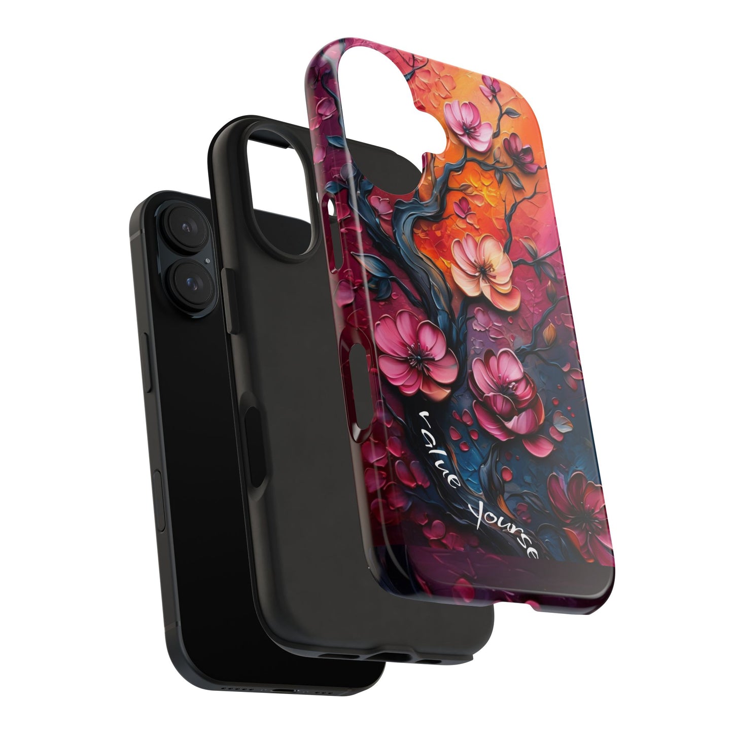 Value Yourself Floral Tough Phone Case